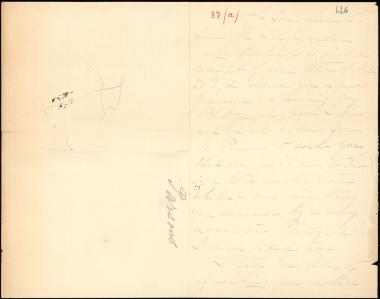 Letter sent by Parsons, Marthe A. to Schliemann, Heinrich, 1884