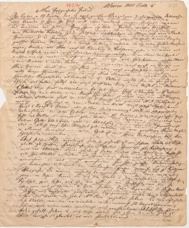 Letter sent by Bahlmann, J. H. to Schliemann, Heinrich, 1855