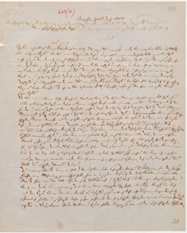 Letter sent by Schliemann, Ernst J. A. to Schliemann, Heinrich, 1857