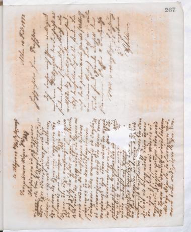 Copy of letter by Schliemann, Heinrich to Ράλλης, Γ. Α. 1872