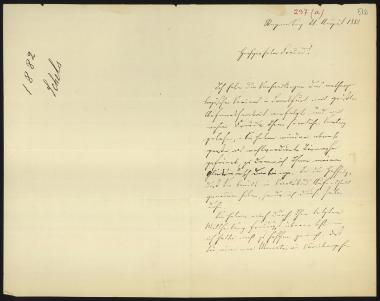 Letter sent by Schels, August to Schliemann, Heinrich, 1882