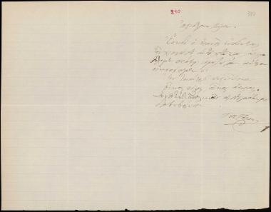 Letter sent by Ράλλης, Γ. Α. to Schliemann, Heinrich [1871]