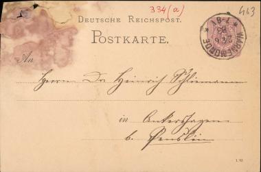 Letter sent by Pechel, Louise to Schliemann, Heinrich, 1883