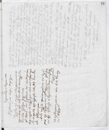 Copy of letter by Schliemann, Heinrich to Δενδόπουλος, Περικλής, 1875