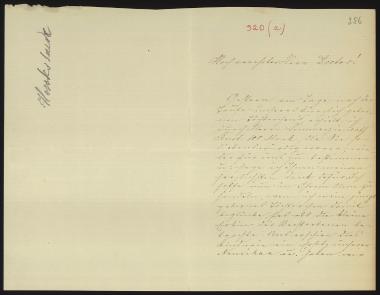 Letter sent by Meyer-Hückstaedt, Mathilde to Schliemann, Heinrich, 1882
