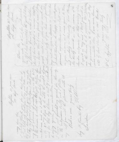 Copy of letter by Schliemann, Heinrich to Franks, Augustus W. 1875