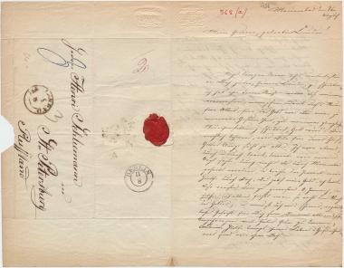 Letter sent by Schliemann, Elise to Schliemann, Heinrich, 1858