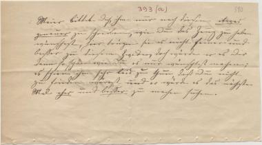 Letter sent by Meyer, H. G. to Schliemann, Heinrich, 1853