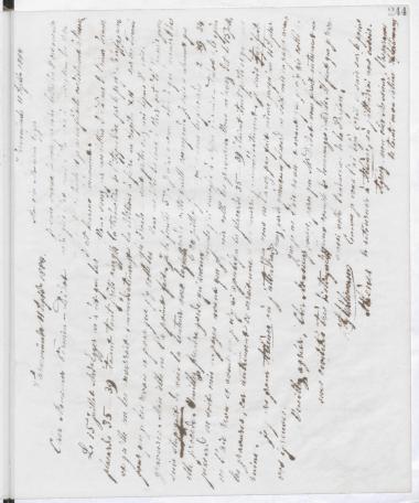 Copy of letter by Schliemann, Heinrich to Egger, M. T. 1884