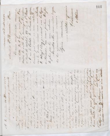 Copy of letter by Schliemann, Heinrich to Beaurain, Polynice, 1871