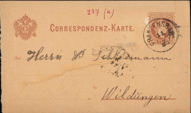 Letter sent by Σλήμαν, Σοφία to Schliemann, Heinrich, 1883