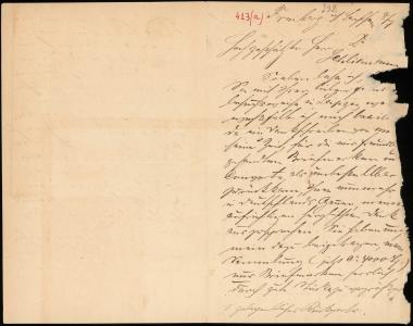 Letter sent by by unknown sender to Schliemann, Heinrich, 1887