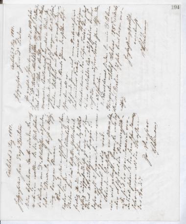 Copy of letter by Schliemann, Heinrich to Linden, ? 1881