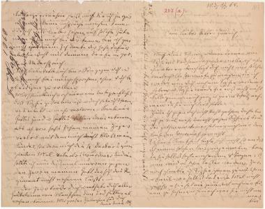 Letter sent by Hager, Friederike to Schliemann, Heinrich, 1868