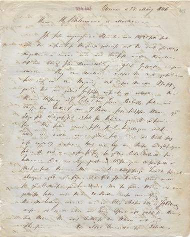Letter sent by Schröder, G. H. & P. D. to Schliemann, Heinrich, 1846