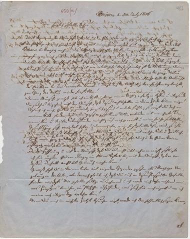 Letter sent by Schliemann, Ernst to Schliemann, Heinrich, 1856