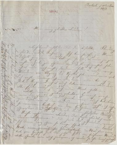 Letter sent by Schliemann, Louise to Schliemann, Heinrich, 1853