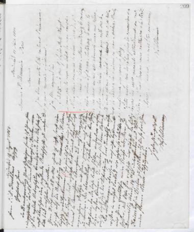 Copy of letter by Schliemann, Heinrich to Beaurain, Polynice, 1884