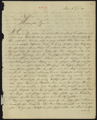 Letter sent by Salomon, Eduard to Schliemann, Heinrich, 1880