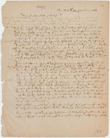 Letter sent by Schliemann, Ernst J. A. to Schliemann, Heinrich, 1860