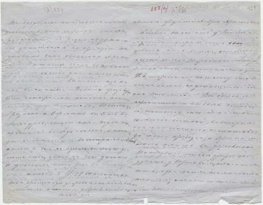 Letter sent by Schliemann, Ekaterina Pyotrovna to Schliemann, Heinrich, 1860