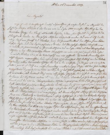 Copy of letter by Schliemann, Heinrich to Wilhelm II Kaiser von Deutschland, 1889