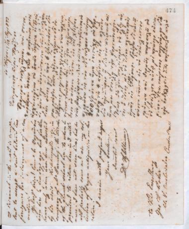 Copy of letter by Schliemann, Heinrich to Δοκός, Γεώργιος Σ. 1873