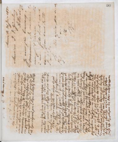 Copy of letter by Schliemann, Heinrich to Günzburg, J. E. 1870