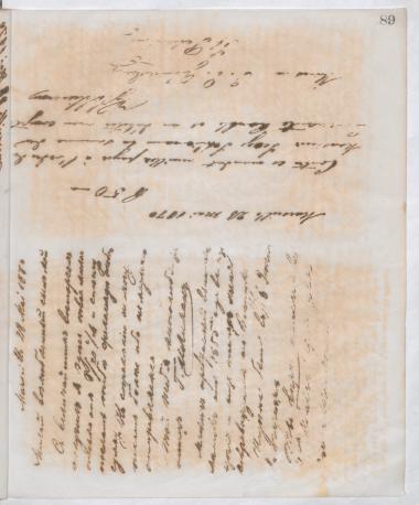 Copy of letter by Schliemann, Heinrich to Schliemann, Sergei Andreyevich, 1870