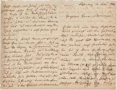 Letter sent by Götz, ? to Schliemann, Heinrich, 1869