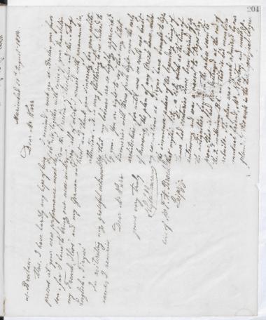 Copy of letter by Schliemann, Heinrich to Warr, George C. 1884