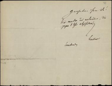 Letter sent by Curtius, Ernst W. to Schliemann, Heinrich, 1874