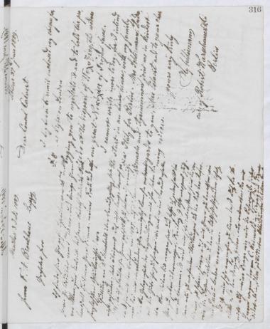 Copy of letter by Schliemann, Heinrich to Brockhaus, Friedrich Arnold, 1889