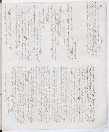 Copy of letter by Schliemann, Heinrich to Beaurain, Polynice, 1871