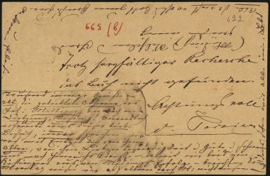 Letter sent by Schliemann, Elise to Mellien, Marie, 1879