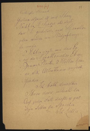 Letter sent by Landerer, Xaver to Schliemann, Heinrich, 1883