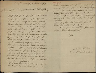 Letter sent by Eckenbrecher, G.  to Schliemann, Heinrich, 1877
