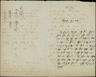 Letter sent by Keller, Otto to Schliemann, Heinrich, 1875