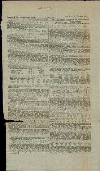 Letter sent by Janssen & Co. to Schliemann, Heinrich, 1876