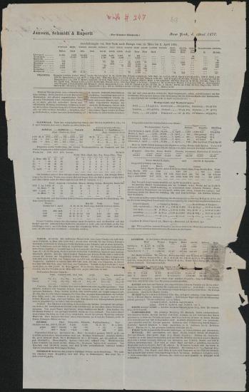Letter sent by Janssen, Schmidt & Ruperti to unknown receiver, 1870