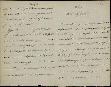 Letter sent by Gozzadini, G. to Schliemann, Heinrich, 1875
