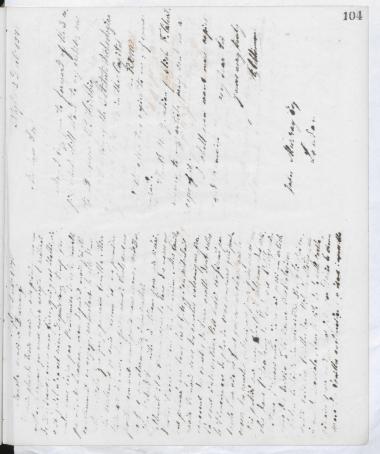 Copy of letter by Schliemann, Heinrich to Burnouf, Émile, 1875