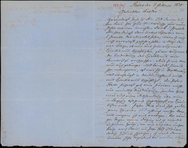 Letter sent by Petrowsky, Hans to Schliemann, Heinrich, 1870