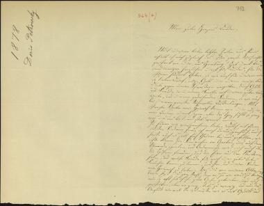 Letter sent by Petrowsky, Doris to Schliemann, Heinrich, 1878