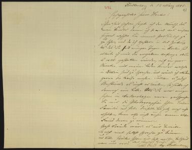 Letter sent by Ruthenberg, August to Schliemann, Heinrich, 1886