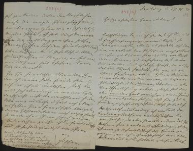 Letter sent by Fischer, Georg to Schliemann, Heinrich, 1881