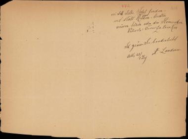 Letter sent by Landerer, Xaver to Schliemann, Heinrich, 1883