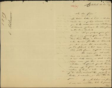 Letter sent by Schliemann, Ernst Wilhelm to Schliemann, Heinrich, 1879