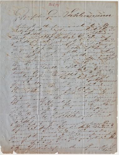 Letter sent by Wöllert, Friedrich to Schliemann, Heinrich, 1862