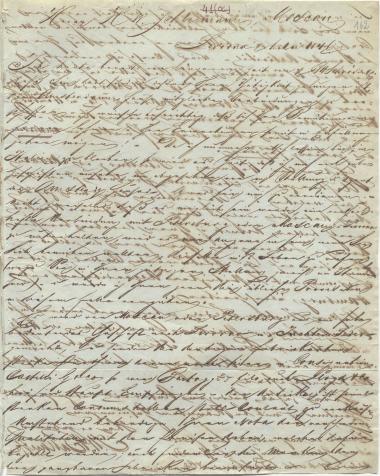 Letter sent by Ballauff, J. H. to Schliemann, Heinrich, 1846